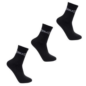 Everlast Childrens/Kids Crew Socks (Pack of 3) / Black
